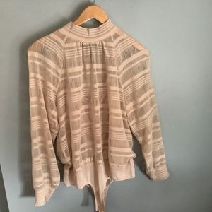 BCBGMAXAZRIA Sheer Bodysuit